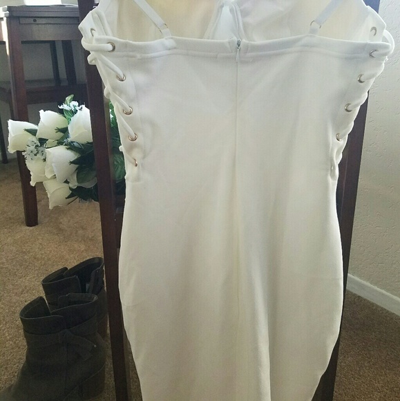 White bustier dress Charlotte Russe small - Picture 6 of 8